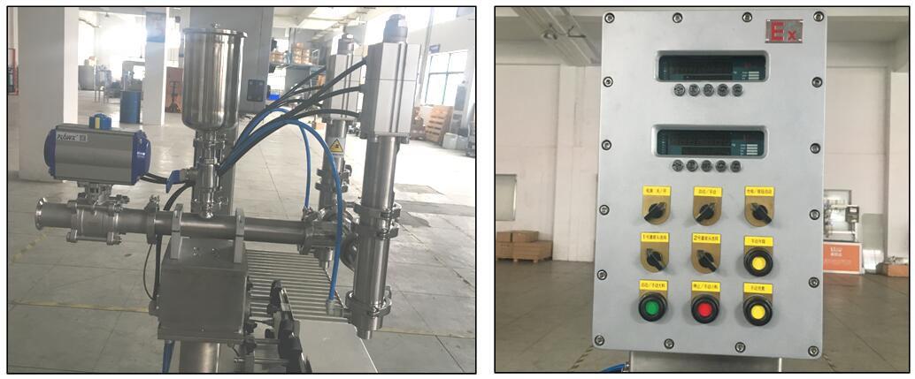 Semi Auto Explosion-Proof Two-Head Epoxy Filling Machine Details
